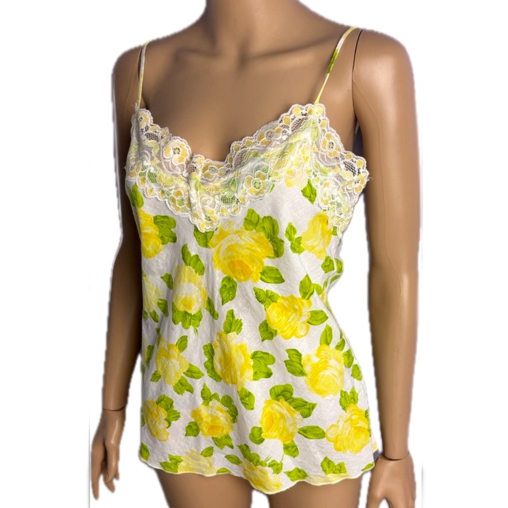 TwentyOne Yellow Rose of Texas Camisole Spaghetti strap 100% Cotton